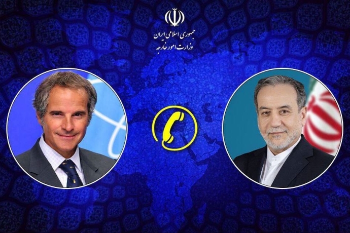 محادثة هاتفية بين المدير العام للوكالة الدولية للطاقة الذرية ووزير الخارجية الإيراني